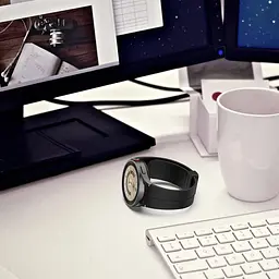 Браслет Cls-black для Samsung Galaxy Watch 4 - чорний ширина кріплення 20мм силікон Watchbands (W34-4WB21134651) - мініатюра 6