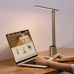 Настільна лампа Baseus Smart Eye Series Charging Folding Smart Light Gray (DGZG-0G) - мініатюра 12