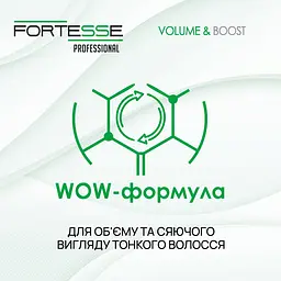 Маска-крем Fortesse Professional Volume & Boost Об'єм, для тонкого волосся, з дозатором, 1000 мл - мініатюра 6
