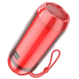 Портативна bluetooth колонка Borofone BR25 з LED підсвічуванням червоний