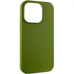 Чохол Epik Silicone Case Full Protective (AA) NO LOGO для Apple iPhone 15 Pro (6.1) Зелений / Dark Olive - мініатюра 6