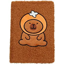 Блокнот А5 ZiBi Capybara 10 Kids Line плюшевий клітинка 80 аркушів (ZB.700024)