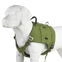 Шлейка для собак Truelove TLB2251 світловідбивна, з водонепроникної тканини Cordura, регульована Оливковий, L - мініатюра 6