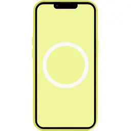 Чохол Silicone Case with Button, Animation & MagSafe для Apple iPhone 17 Neon Yellow AAA [153236] - мініатюра 4