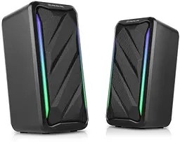 Колонки 2.0 S-130 Black, 2 x 5 Вт REAL-EL teh0021037 - мініатюра 4
