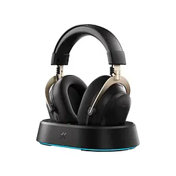 Ігрові бездротові навушники Mchose V9 Turbo+ / Три режими підключення / Black Gold