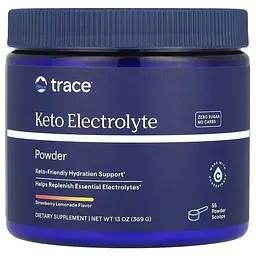 Електроліти-Кето Trace Keto Electrolyte Powder смак полуничного лимонаду 369 г
