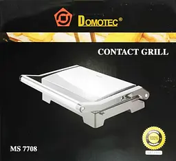 Контактний гриль Domotec MS 7708, притискний гриль - мініатюра 2