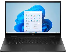 Ноутбук HP ENVY x360 15-fh0002ua 15.6' FHD IPS Touch, AMD R5-7530U, 8GB, F512GB, UMA, Win11, чорний (827B5EA)