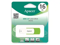 USB флеш накопичувач Apacer 64 GB AH335 Green USB 2.0 (AP64GAH335G-1) - мініатюра 2