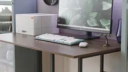Комп'ютерний стіл Ferrum-decor Кевін 75x140x60 чорний ДСП Дуб Сонома Трюфель 16мм (FRD-103811) - мініатюра 3