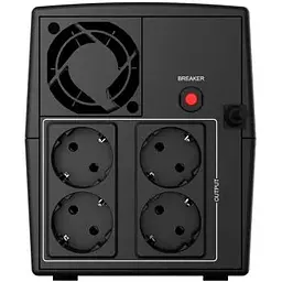 Джерело безперебійного живлення NJOY Keen 2000 (UPLI-LI200KE-CG01B) Lin.int., AVR, 4 x евро, пластик - мініатюра 4