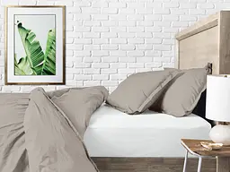 Комплект постільної білизни Cosas євро BRONZE 200 x 220 см (Ranfors_Quartz_White_200) - мініатюра 8