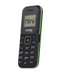 Телефон Sigma X-style 14 Mini чорний зелений - мініатюра 3
