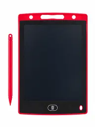 Дитячий графічний LCD планшет дошка для малювання та записів 10" + стилус, червоний (50300102237)