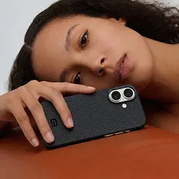 Чехол ArmorStandart BlackIcon Aramid Twill MagCase для Apple iPhone 17 Black (ARM90148) - мініатюра 9