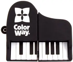 Флеш накопичувач USB 64Gb ColorWay 'Piano', чорний, USB 3.0 (CW-USBPO64)