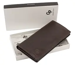 Чоловічий шкіряний портмоне GRANDE PELLE 19,5х10х2,5 см acs0024468 - мініатюра 6