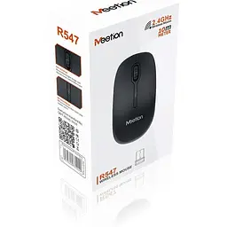 Миша бездротова MeeTion MT-R547 Wireless Mouse 2.4G чорна - мініатюра 2