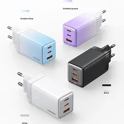 Мережевий зарядний пристрій Usams US-CC180 65W Gradient Purple [139643] - мініатюра 4