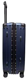 Валіза середня M Madisson Snowball 66503 M 64x43x26 см 100% полікарбонат на клямках Темно-синій - мініатюра 5