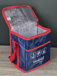 Термосумка 24x16x25 см Stenson Wanderlust R28803 10 л охолодження та збереження температури Синій - мініатюра 7