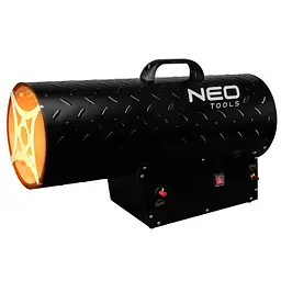 Neo Tools Теплова пушка газова, 50кВт, 500м кв, 1000м куб/рік, чорний