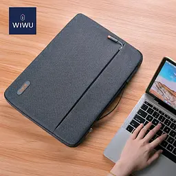 Сумка-чохол для ноутбука WiWU Pilot Sleeve 15.6″ Сірий (756072) - мініатюра 10