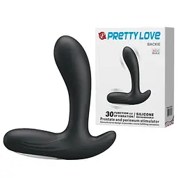 Стимулятор простати Pretty Love Backie, 13 см чорний - мініатюра 7