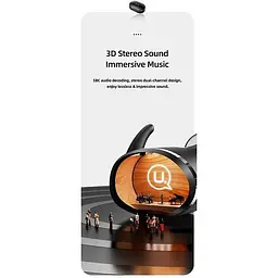Навушники повністю бездротові Bluetooth Usams TWS Earbuds LX08 чорна - мініатюра 9