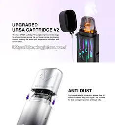 Підсистема Lost Vape Ursa Cap Pod 1000mAh 2.5ml Kit Joy Blue (17445) - мініатюра 3