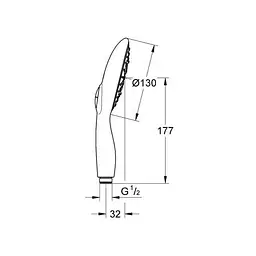 Ручний душ Grohe POWER & SOUL 27673LS0, Хром - мініатюра 2