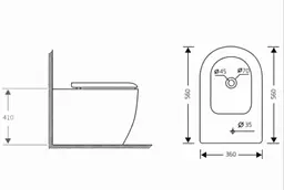 Біде підлогове Qtap Jay White QT07443375W - мініатюра 2