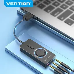 Звукова карта Vention Audio USB 3х3.5mm jack 0.15m Volume Control (CDRBB) [143126] - мініатюра 3