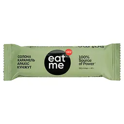 Батончик EatMe солона карамель-арахіс-кунжут 40 г