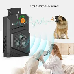 Ультразвуковий антигавкітний пристрій Honey Paws Q06 Black - мініатюра 4