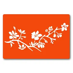 Трафарет для біо-тату Квіти Fresh Tattoo fx094-24*34см, розмір 24х34 см