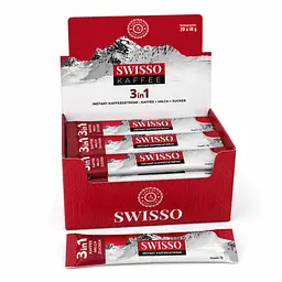 Кава розчинна Swisso Kaffee 3в1 кава молоко цукор у стіках 20 х 18 г - мініатюра 2