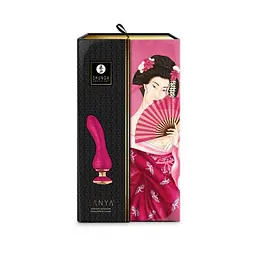 Вібратор Shunga Sanya Intimate Massager для точки G, 18.5х3.8 см малиновий - мініатюра 7