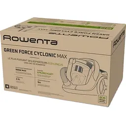 Пилосос Rowenta Green Force Cyclnic Max контейнерний 900 Вт чорний (RO7B13EA) - мініатюра 6