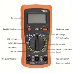 Набір для паяння в чохлі з мультиметром Soldering kit - мініатюра 3