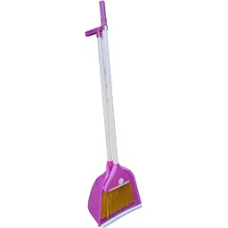 Совок для прибирання Zambak Plastik та щітка з довгими ручками фіолетовий (ZP-129v) - мініатюра 2