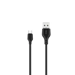 USB Кабель XO NB143 MicroUSB Braided 2.4A 1.0m Чорний