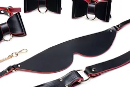 Набір для BDSM Master Series Bow - Luxury BDSM Set With Travel Bag - мініатюра 5
