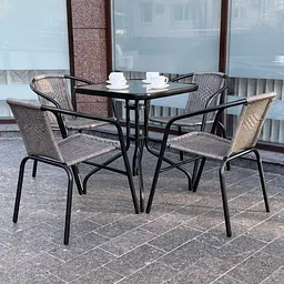 Комплект садових меблів 4Points Iseo-4 з квадратним столом 70х70х70см - мініатюра 2