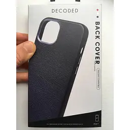 Оригінальний шкіряний чохол Decoded Leather Case MagSafe для Apple iPhone 13 (6.1") Matt Navy Blue - мініатюра 5
