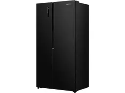 Холодильник Gorenje SBS, 179х62х92см, 2 двері, 345 (186) л, А +, NF +, Інв., Зона св-ті, Зовн. Диспл, чорний - мініатюра 4