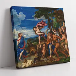 Інтер'єрна картина Вакх і Аріадна, Тіціан, Titian, Bacchus and Ariadne, інтер'єрний декор, 60×66 см (id6981) - мініатюра 2