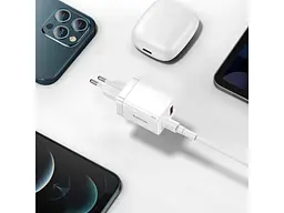 Мережевий зарядний пристрій Baseus Super Si Pro Quick Charger 1USB + 1Type-C 30W CCSUPP-E02 White - мініатюра 8