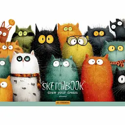 Альбом для малювання Star Коти склейка ВД-лак 20 аркушів 15 шт. (PB-GB-020-8572) - мініатюра 3